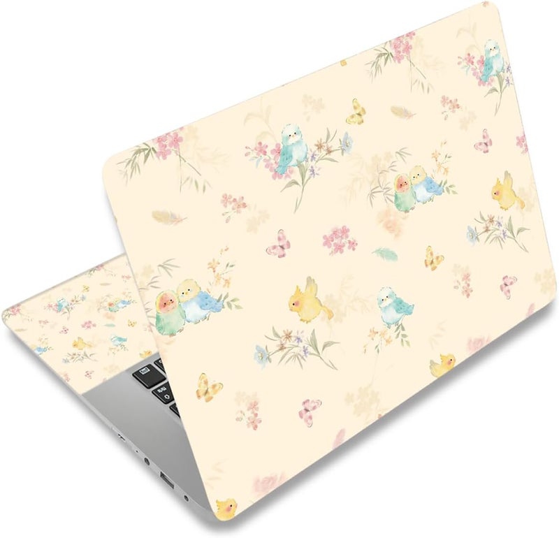 AORTDES Laptop Skin Sticker 12.1 13 13.3 14 15 15.6 Inches Netbook Sticker Decal Reusable Universal Notebook PC Art Personalized Protector by (AD-NEK-81 Birds) - Image 1